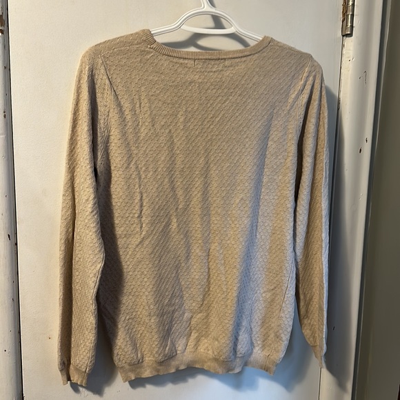Mango basics - tan light weight sweater. Textured knit size small. EUC. - Picture 6 of 6